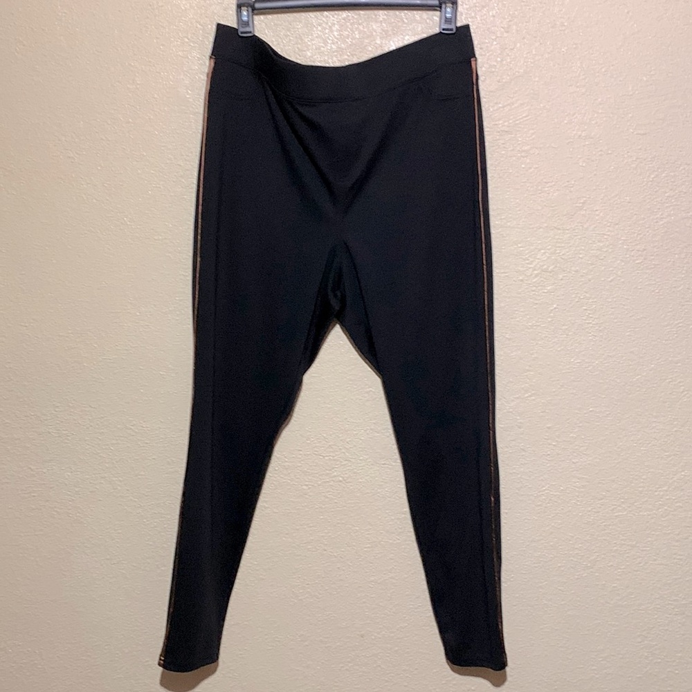 Utopia by Hue Black Jeggins Pants 2X Stretchy Skinny